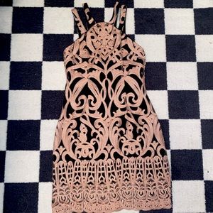 NWT Black & Pale Pink Cocktail Dress 🤍🖤